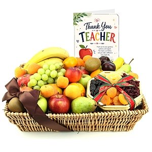 Thank You Teacher Wishful Delights Fruit Basket