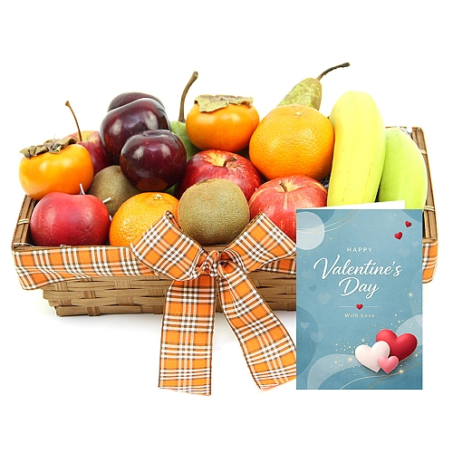 Valentine Deluxe Indulgence Fruit Basket