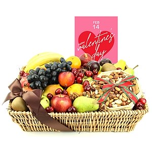 Valentine Gourmet Fruit Basket