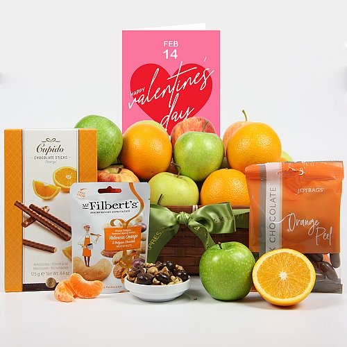 Valentine Orchard Fruit Gift Basket