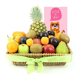 Valentine Seasons Delight Fruit Basket
