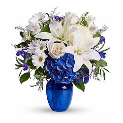 Beautiful in Blue Bouquet delivery to United States