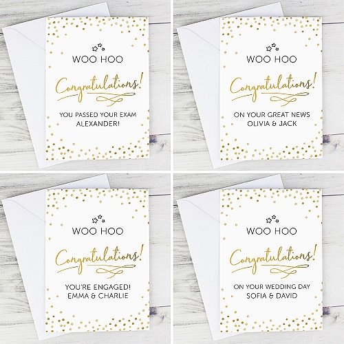 Personalised Congratulations Card Delivery to UK