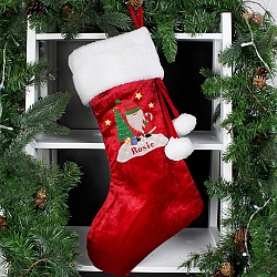 Personalised Tartan Santa Luxury Stocking delivery to UK [United Kingdom]