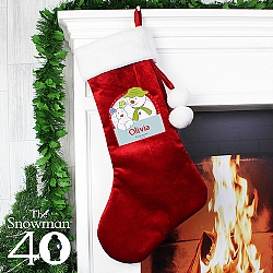 Personalised The Snowman and the Snowdog Luxury Stocking delivery to UK [United Kingdom]