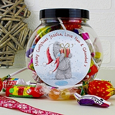 Personalised Me To You Christmas Sweet Jar delivery to UK [United Kingdom]