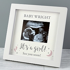 Personalised 'It's A Girl' 4 x 3 Baby Scan Frame