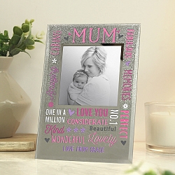 Personalised Mum Glitter Frame