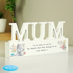 Personalised Me To You Wooden Mum Ornament