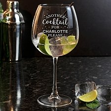 Personalised Another Cocktail Balloon Glass delivery to UK [United Kingdom]