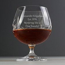 Personalised Cut Crystal Small Brandy Glass delivery to UK [United Kingdom]