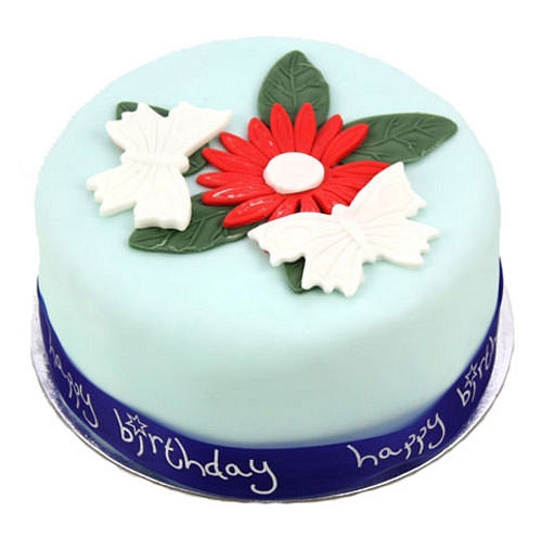 Butterflies and Flowers Cake delivery to UK [United Kingdom]