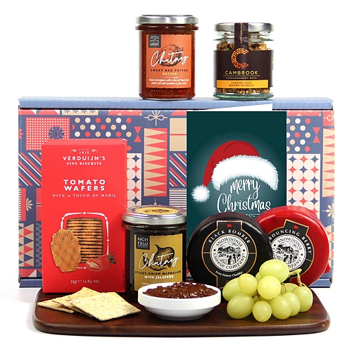 Christmas Cheese Snacker Hamper