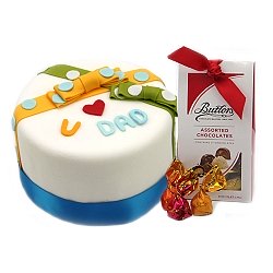 Dad Cake with Buttlers Chocolates