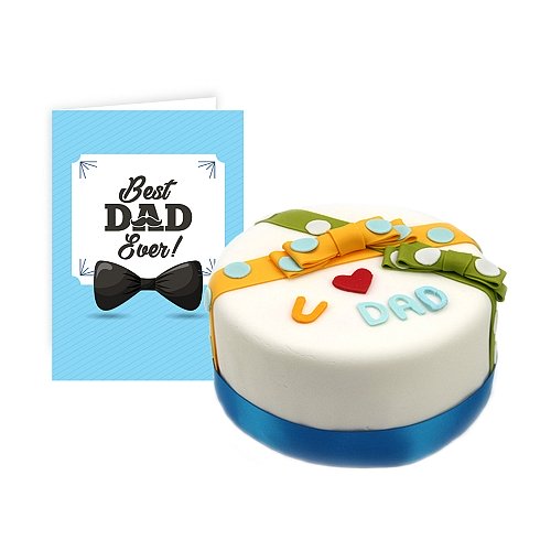 Dad Cake with Card