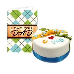 Dad Festive Cake with Card