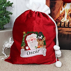 Personalised Red Christmas Santa Sack Delivery to UK