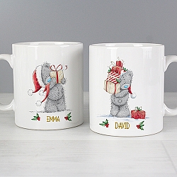 Personalised Christmas Couple's Mug Set