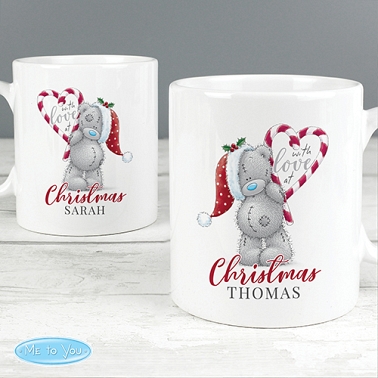 Personalised Love At Christmas Couples Mug Set Delivery to UK