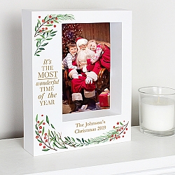 Personalised Wonderful Time Christmas Photo Frame Delivery to UK