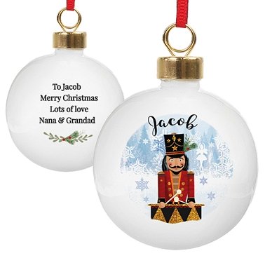 Personalised Nutcracker Bauble Delivery to UK