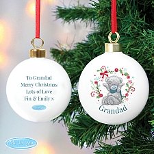 Personalised Me To You 'For Grandad, Dad' Christmas Bauble UK [United Kingdom]
