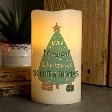 Personalised Magical Christmas LED Candle