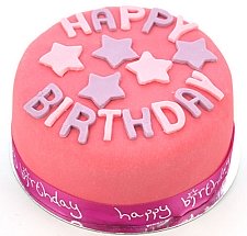 Happy Birthday Pink Cake delivery to UK [United Kingdom]