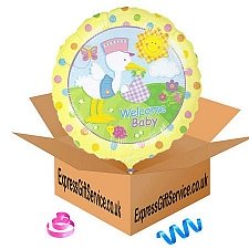 Welcome Baby Balloon gift delivery to UK [United Kingdom]