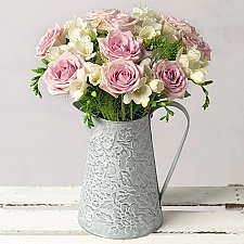 Freesias and Roses by Post Delivery to UK [United Kingdom]