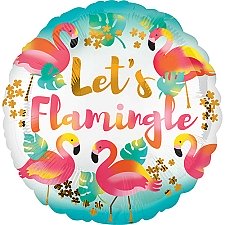 Lets Flamingle Standard Foil Balloon delivery to UK [United Kingdom]